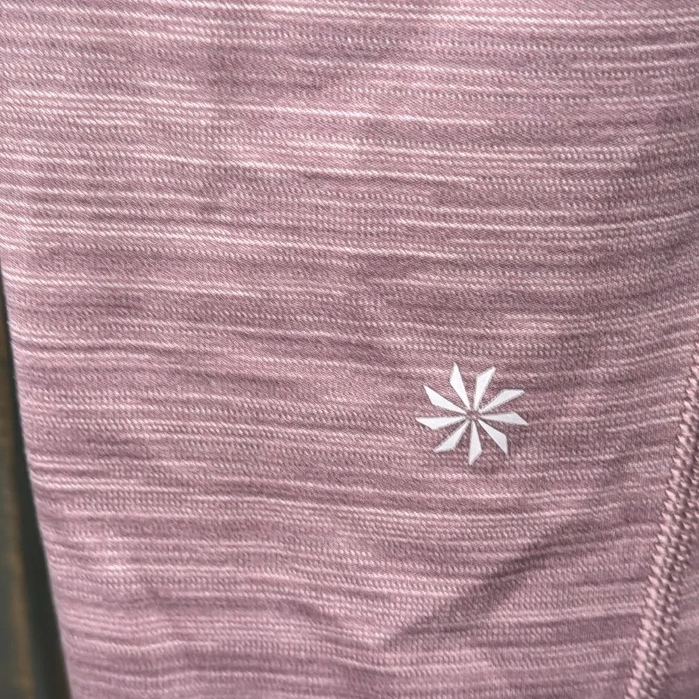 Athleta Girl's Stash Your Treasures Spacedye Tight Leggings‎ Mauve Size XL 14